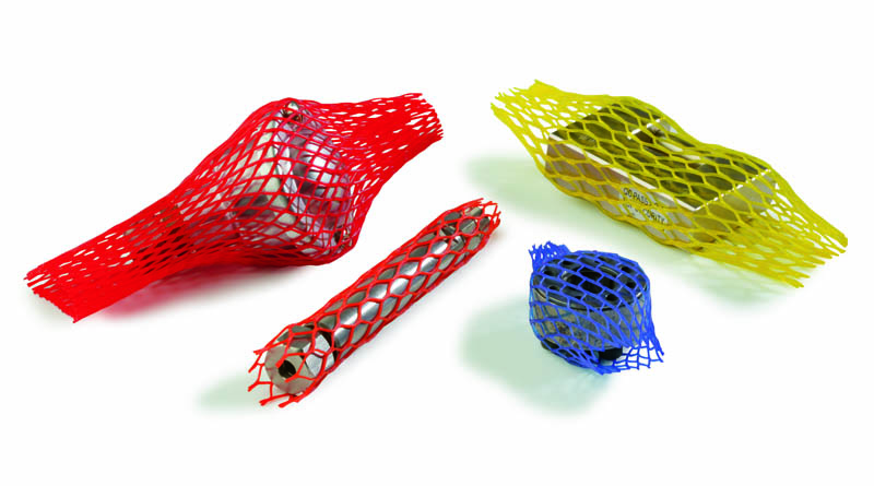 Kunststoff-Schutznetze, Durchm. 80-130mm, 100lfm, rot