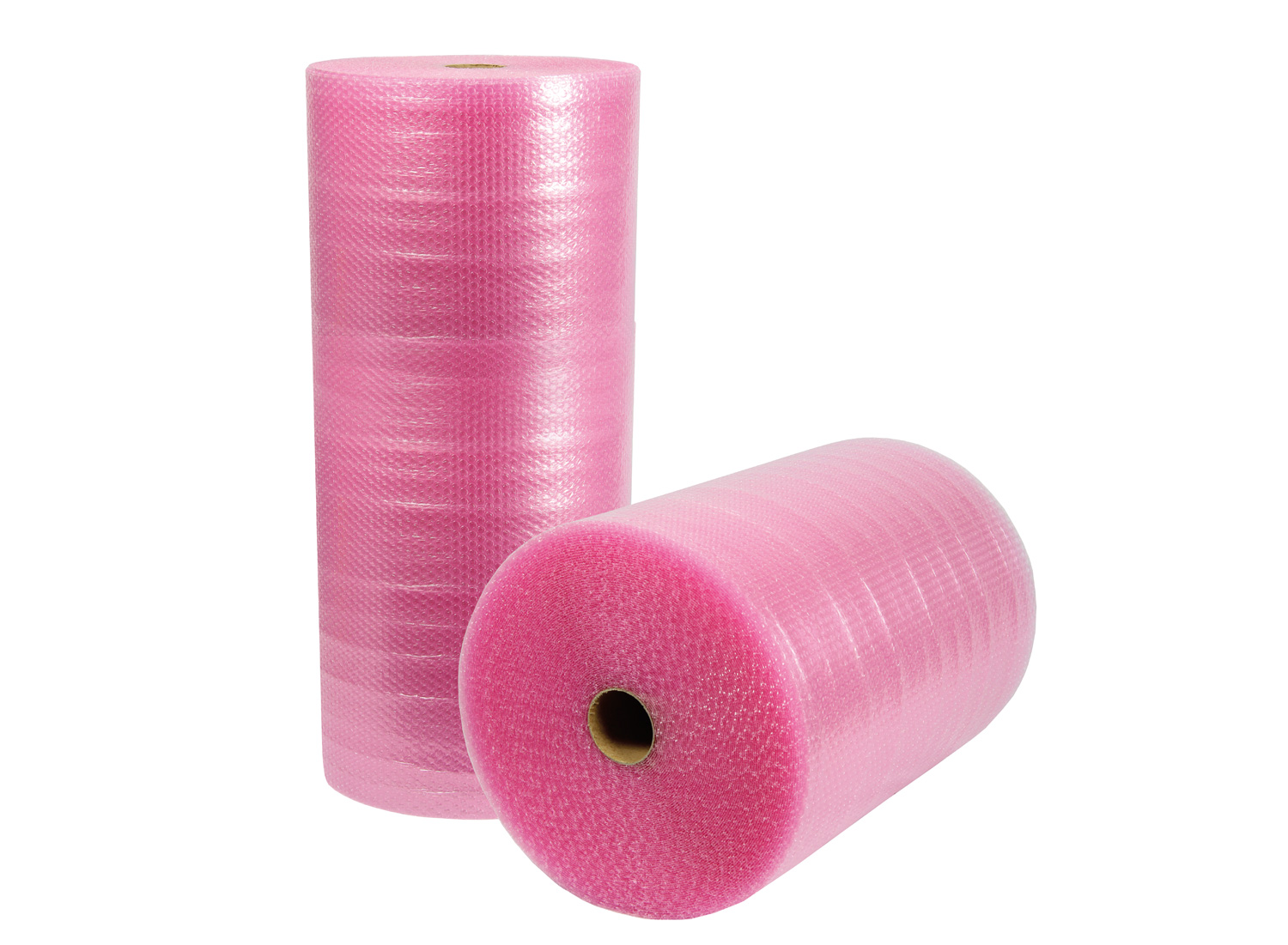 Luftpolsterfolie, 3-lagig, 1200mm breitx50lfm, 100µ,, rosa, antistatisch