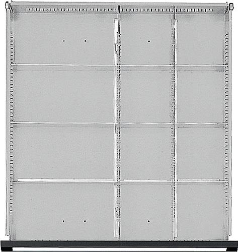 Schubladenunterteilungsmaterial Front-H.170-360mm 1/2-1/4 Teilung || VE = 1 ST