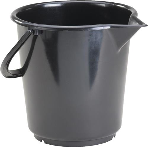 Eimer 17,0l HD-Polyethylen schwarz Kunststoffbügel D.330mm H.315mm HÜNERSDORFF || VE = 1 ST