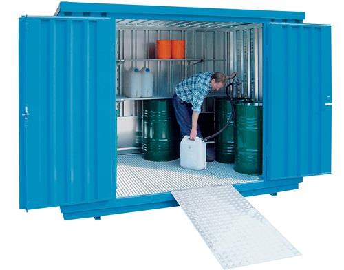 Lagercontainer B5080xT2170xH2300mm mont.f.die passive Lagerung verz.Vol.1480l || VE = 1 ST