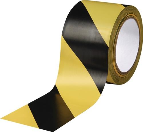 Bodenmarkierungsband Easy Tape PVC schwarz/gelb L.33m B.75mm Rl.ROCOL || VE = 1 RL