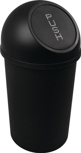 Abfallbehälter H490xØ253mm 13l schwarz HELIT || VE = 1 ST