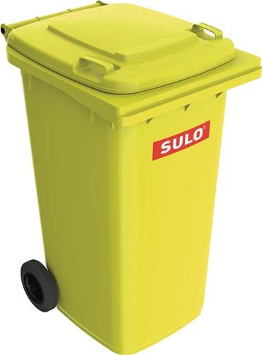 Müllgroßbehälter 240l HDPE gelb fahrbar,n.EN 840 SULO || VE = 1 ST