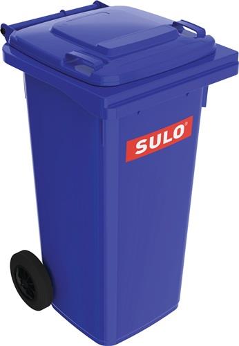 Müllgroßbehälter 120l HDPE blau fahrbar,n.EN 840 SULO || VE = 1 ST