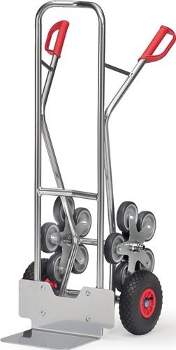 Treppenkarre H.1300mm Schaufel-Gr.L250xB320mm Alu.Lufträder/5armiger Radstern || VE = 1 ST