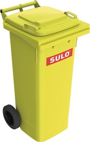 Müllgroßbehälter 80l HDPE gelb fahrbar,n.EN 840 SULO || VE = 1 ST