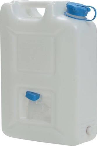 Wasserkanister 22l HD-PE stapelbar,m.Auslaufhahn H495xB350xT165mm HÜNERSDORFF || VE = 1 ST