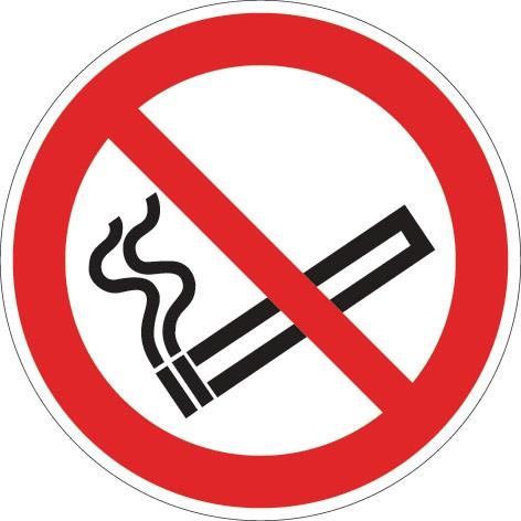 Verbotszeichen ASR A1.3/DIN EN ISO 7010 Rauchen verboten Folie || VE = 1 ST