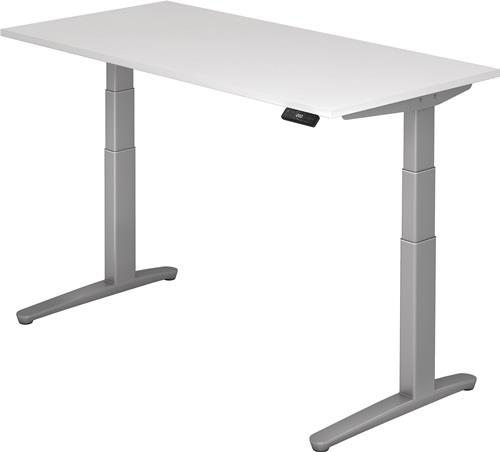 Schreibtisch A-ktiv H650-1300xB1600xT800mm weiß ger.Form C-Fuß || VE = 1 ST