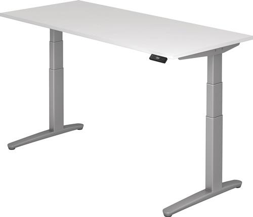 Schreibtisch A-ktiv H650-1300xB1800xT800mm weiß ger.Form C-Fuß || VE = 1 ST