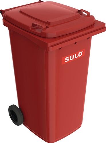 Müllgroßbehälter 240l HDPE rot fahrbar,n.EN 840 SULO || VE = 1 ST