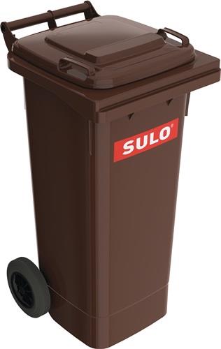 Müllgroßbehälter 80l HDPE braun fahrbar,n.EN 840 SULO || VE = 1 ST