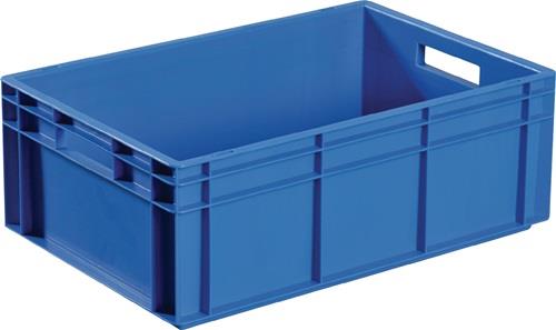 Transportbehälter L400xB300xH320mm blau PP Durchfassgr.Seitenwände geschl.PROMAT || VE = 1 ST