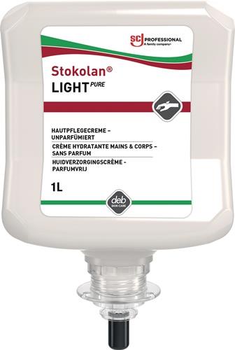 Hautpflegecreme Stokolan® Light PURE 1l duft-/farbstofffrei Kartusche || VE = 1 ST