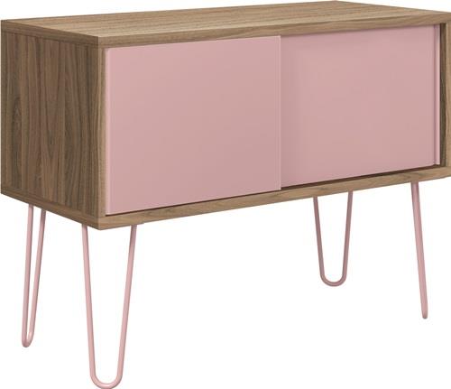 Sideboard MultiRange H752xB1000xT450mm Nussbaum/pastellpink BISLEY || VE = 1 ST