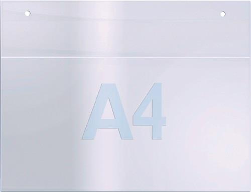 Wandprospekthalter DIN A4 quer Acryl transp. || VE = 1 ST