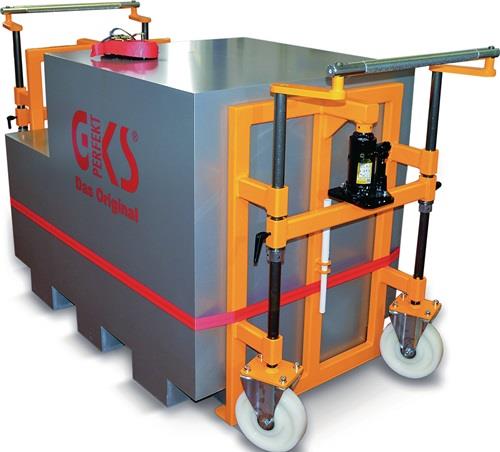 Hubtransportroller Trgf./PA 2800kg Polyamid-Bereifung orange GKS || VE = 1 PA