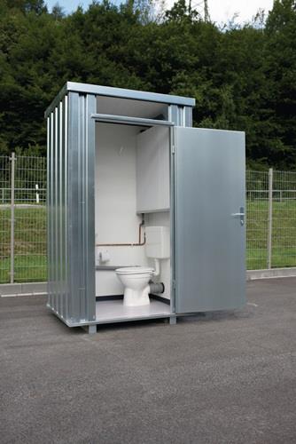 WC-Box FLADAFI TB 2704 B1250xT1400xH2425mm m.150l Wassertank verz.Trapezbl.SÄBU || VE = 1 ST