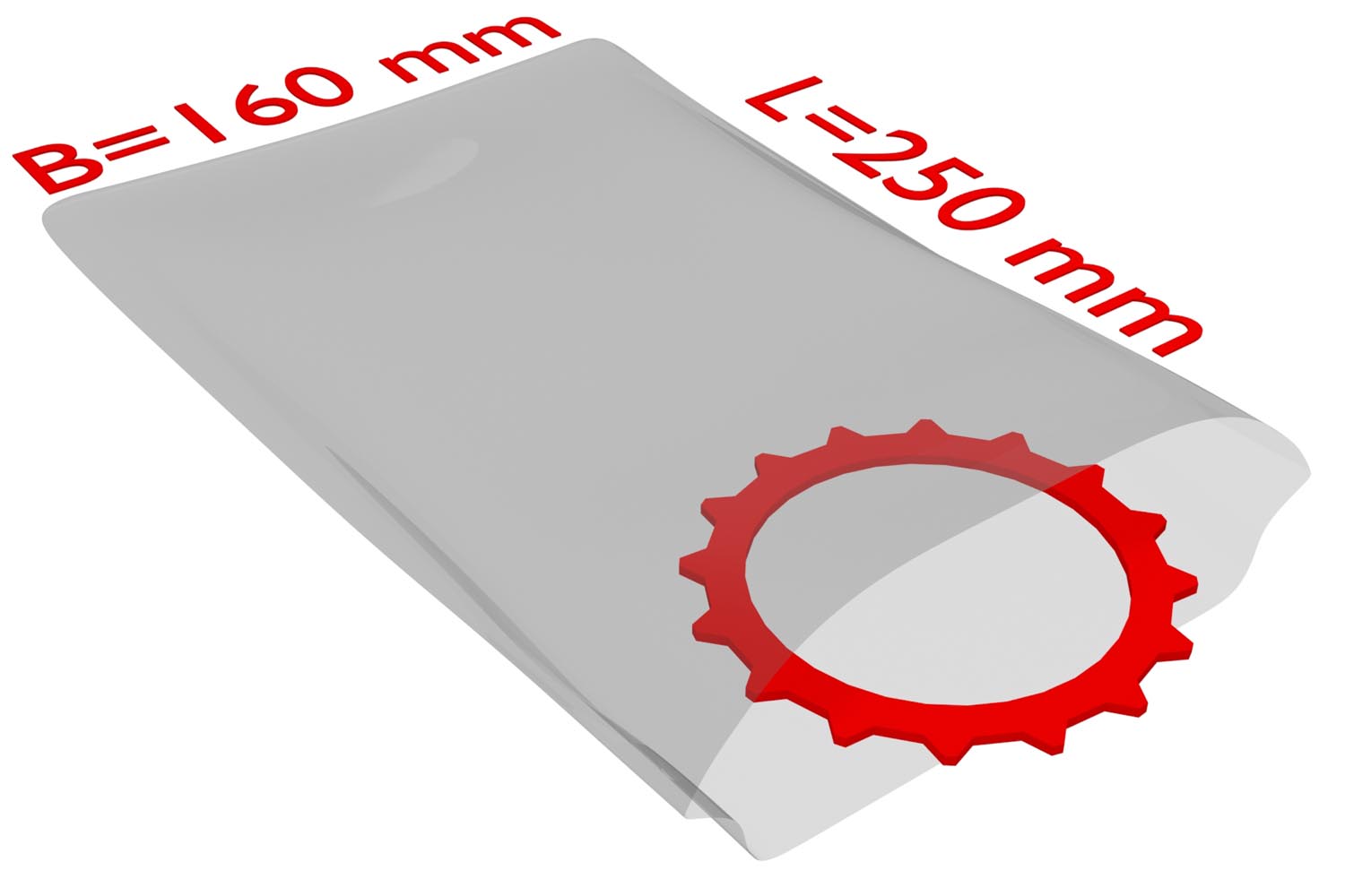 PE-Flachbeutel, 160x250mm, 50µ,transparent / Inhalt à VE = 1000