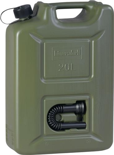 Kraftstoffkanister PROFI 20l olivgrün HDPE L350xB165xH495mm HÜNERSDORFF || VE = 1 ST