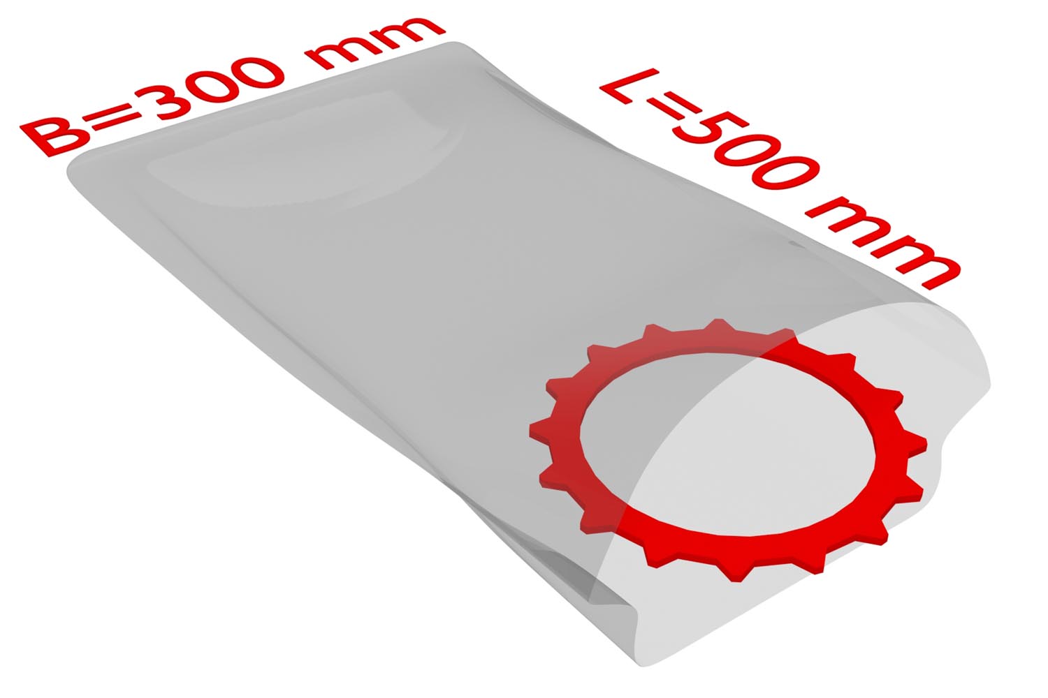 PE-Flachbeutel, 300x500mm, 25µ,, transparent / Inhalt à VE = 1000