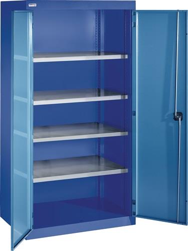 Schwerlastschrank H1950xB1100xT620mm anthrazitgrau/taubenblau NCS 3 Fbd.1x75mm || VE = 1 ST