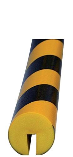 Kantenschutz gelb-schwarz 1000mm PUR-Schaum Typ B || VE = 1 ST