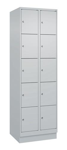 Fächerschrank Evolo PLUS 600mm Sockel lichtgrau 2x5 C+P || VE = 1 ST