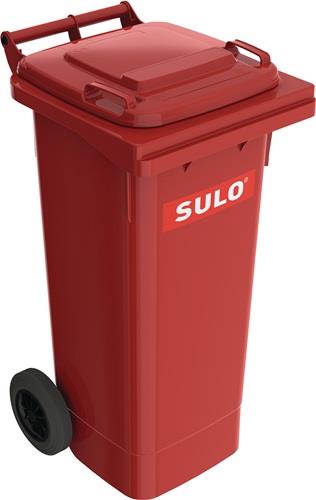 Müllgroßbehälter 80l HDPE rot fahrbar,n.EN 840 SULO || VE = 1 ST