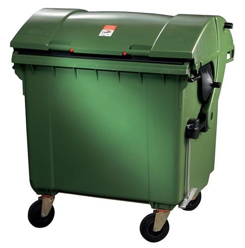 Müllgroßbehälter 1,1 m³ HDPE grün fahrbar,n.DIN EN 840-3 SULO || VE = 1 ST