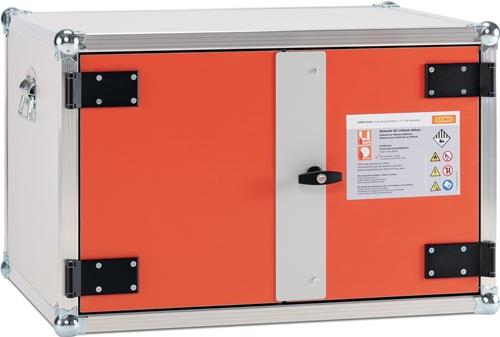 Sicherh.-Schrank lockEX H620xB890xT660mm grau/orange Ladeschrank Premium || VE = 1 ST