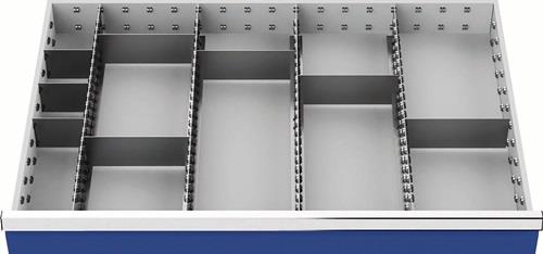 Schubladenunterteilungsmaterial Front-H.100-125mm 4 Längs-/8 Querteiler || VE = 1 ST
