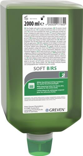 Hautreinigungslotion GREVEN® SOFT B/RS 2l mittlere b.starke Verschmutz.Flasche || VE = 1 ST