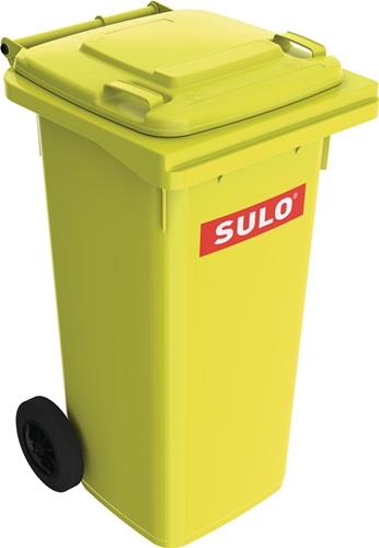 Müllgroßbehälter 120l HDPE gelb fahrbar,n.EN 840 SULO || VE = 1 ST