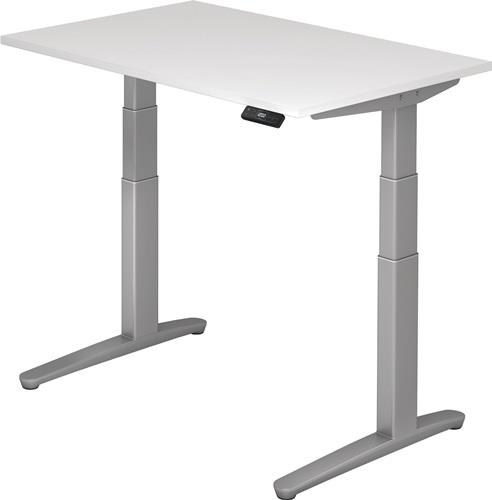 Schreibtisch A-ktiv H650-1300xB1200xT800mm weiß ger.Form C-Fuß || VE = 1 ST