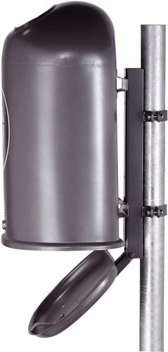 Abfallbehälter H590xB425xT330mm 45l anthrazit-eisenglimmer,DB 703 RENNER || VE = 1 ST